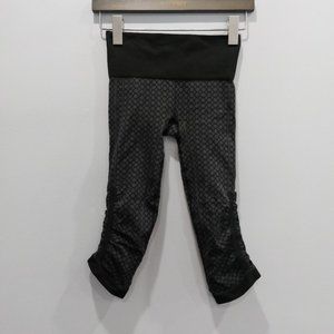 Lululemon In The Flow Crop II First Release Leggings Heathered Deep Coal